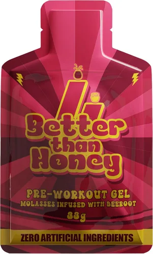 -Gel energético de raíz de remolacha de melaza – Combustible natural de preentrenamiento y resistencia, rico en hierro, potasio y nitratos –