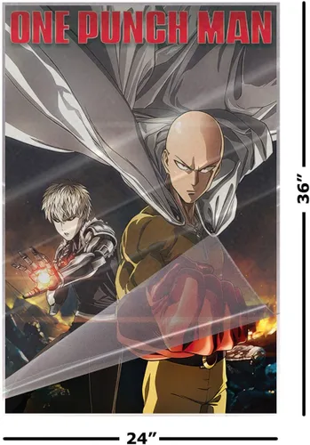 Miniatura 2 de POSTER STOP ONLINE One Punch Man - Póster impreso para serie de televisión de anime (Destrucción) (tamaño: 24 x 36 pulgadas) (póster laminado)