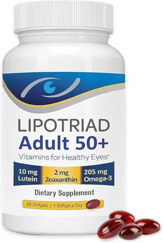 Suplemento de vitaminas y minerales para ojos con zinc, vitaminas C y E, Omega 3, luteína y zeaxantina, 60 unidades