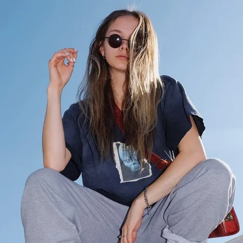Miniatura 3 de Gleyemor John Lennon - Gafas de sol polarizadas pequeñas redondas para hombres y mujeres diseño de círculos hippie color rojo y amarillo