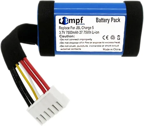 Miniatura 2 de Reemplazo de batería de 7500mAh 1AA011NA, GSP-1S3P-CH4A compatible con altavoz Bluetooth portátil JBL Charge 5