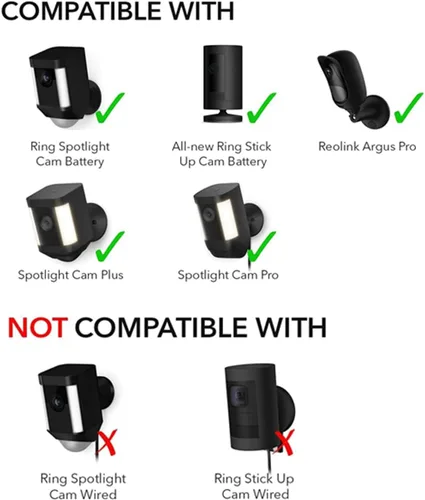 Miniatura 2 de Panel solar compatible con anillo, 6 W para Stick Up Cam, Stick Up Cam Pro, Spotlight Cam Plus, Spotlight Cam Pro - Negro