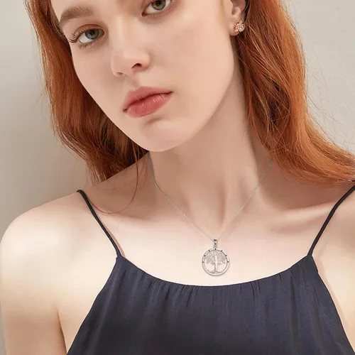 Miniatura 2 de POPLYKE Collar de plata esterlina Arwen Evenstar para mamá, niñas, esposa, novia, cumpleaños, día de San Valentín