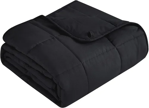 Miniatura 21 de Topcee - Manta con peso para adultos (15 libras, 48 x 72 pulgadas), manta de enfriamiento pesada de tamaño individual, suave y transpirable