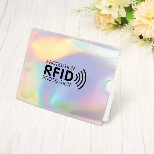 Miniatura 5 de PATIKIL Fundas de pasaporte con bloqueo RFID con patrón, paquete de 20 protectores de identidad antirrobo para billetera NFC, viajes, láser