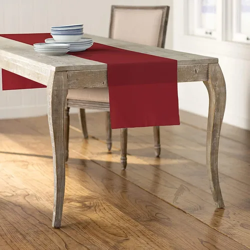 Miniatura 15 de LA Linen™ mantel de popelina de poliéster de 14 por 108 pulgadas Blanco P
