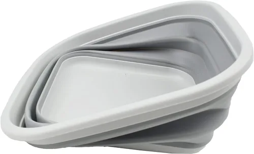 Miniatura 3 de SAMMART Juego de 2 tinas plegables de 5.5 L (1.4 galones) - Tina plegable para platos - Lavabo portátil - Tina de plástico que ahorra espacio