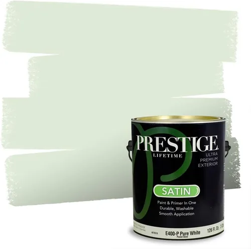 Miniatura 144 de PRESTIGE Pintura exterior e imprimación en uno, aloe, plano, 1 galón