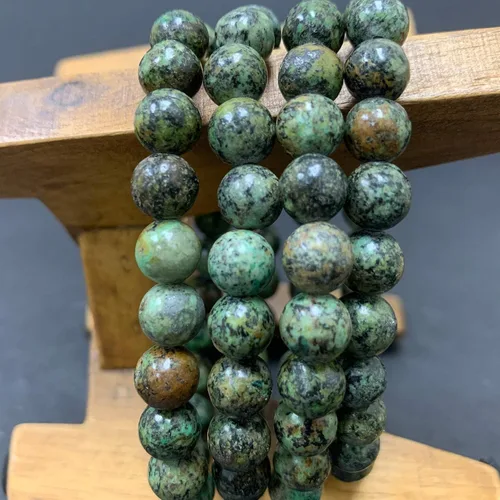 Miniatura 132 de Gem Avenue Handmade Round Bead Stretch Bracelet Unisex Natural Stone Beaded Jewelry for Men & Women, Elastic Wristband for Daily Wear