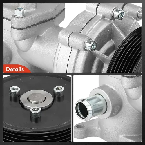 Miniatura 7 de A-Premium Bomba de agua de motor con junta y polea 2.5L compatible con Chevrolet Epica Suzuki Verona 2004-2006