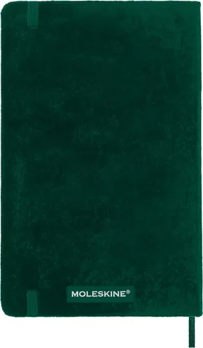 Miniatura 2 de Moleskine Cuaderno de terciopelo de edición limitada, grande, a rayas, caja verde (5 x 8.25)