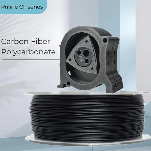 Miniatura 3 de Filamento de fibra de carbono PRILINE, filamento de fibra de carbono y policarbonato para impresora 3D de 1.75 mm, filamento de fibra de carbono