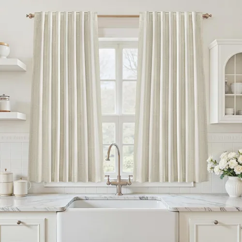 Miniatura 83 de Cortinas opacas de 54 pulgadas de largo para dormitorio, sala de estar, cortinas beige con aislamiento térmico, oscurecimiento de la habitación