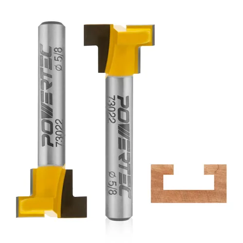 Miniatura 23 de POWERTEC Insertos de almacenamiento de brocas de enrutador para 110 brocas, 50 brocas de 1/2 pulgada y 60 brocas de enrutador de vástago de 1/4