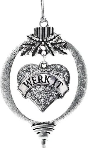 Miniatura 195 de Inspired Silver - Adorno con dije de hermana gemela - Adornos navideños de plata con circonitas cúbicas