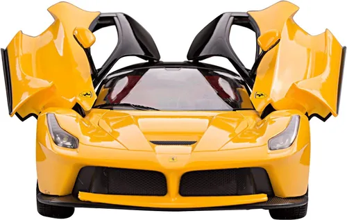 Miniatura 3 de Ferrari escala 1/14 FMTStore, la Ferrari, laferrari, auto modelo con control remoto por radio, R/C RTR, con puertas que se abren (amarillo)