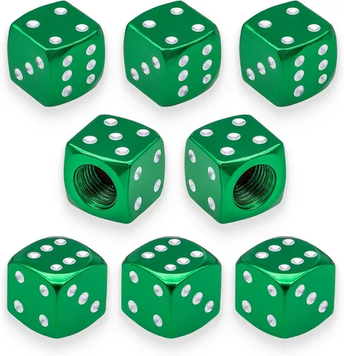 Miniatura 23 de 8 piezas de tapas de vástago de válvula de neumático, tapas de válvula de neumático de acero inoxidable, tapas de válvula de rueda para autos