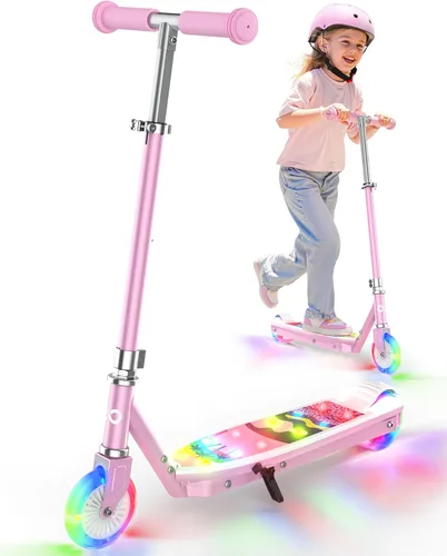 Miniatura 11 de Gyroor KS2 Kids Electric Scooter – 5 MPH Safe Speed, Foot Sensor Start, LED Lights, Adjustable Handlebar, 2 Hr Fast Charge, UL2272 Certified, Ages