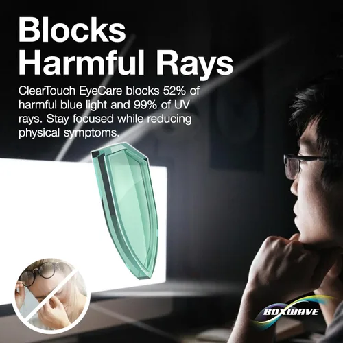 Miniatura 4 de BoxWave Protector de pantalla compatible con Sony XAV-AX4000, ClearTouch Anti-Glare Anti-UV EyeCare (paquete de 2), filtra la luz azul dañina
