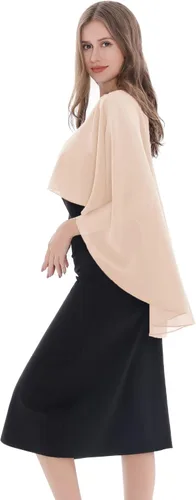 Miniatura 5 de Capas de gasa suaves para damas de honor, bodas, fiestas formales, vestidos de noche