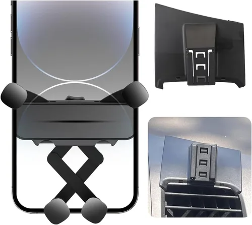 Miniatura 4 de Soporte de teléfono de coche para Honda Civic 2016-2021, negro, se adapta a iPhone y todos los teléfonos inteligentes Auto Lock Manos Libres
