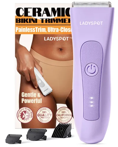 Miniatura 8 de MANSPOT Afeitadora eléctrica para ingle, recortadores de acabado capilar, juego de afeitado y aseo para hombres con 4 protectores y cabezales