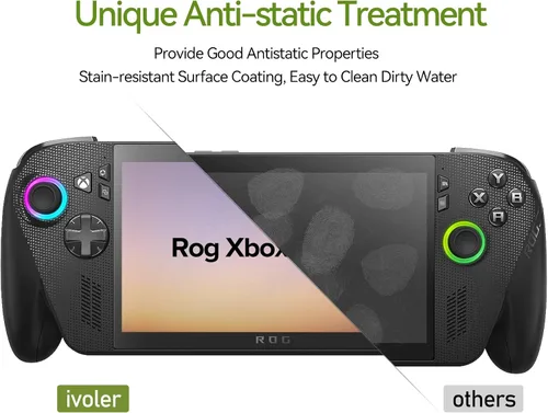 Miniatura 9 de ivoler Paquete de 3 protectores de pantalla grabados antirreflejos para ASUS ROG Xbox Ally/ROG Xbox Ally X Handheld 2025, vidrio templado