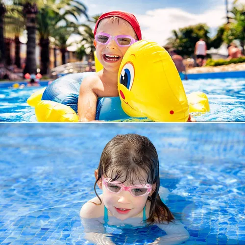 Miniatura 6 de COOLOO - Gafas de natación para niños, paquetes de 2 gafas de natación para niños y niñas de 4 a 16 años