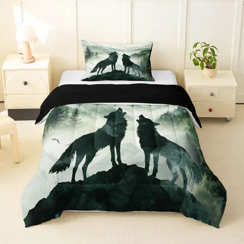 Miniatura 40 de Erosebridal Juego de ropa de cama con diseño de mariposas de dibujos animados, decoración de habitación de niñas, animales salvajes, mariposas rosas
