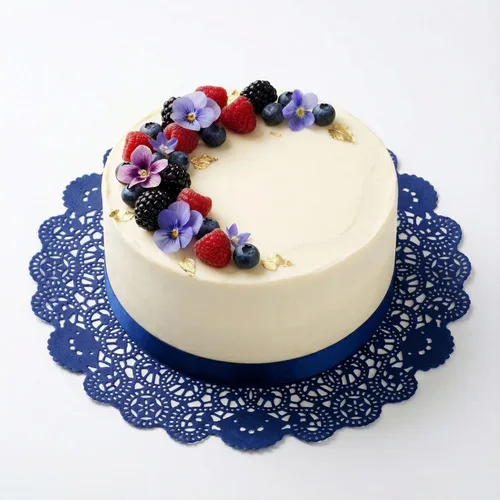 Miniatura 82 de Restaurantware Pastry Tek Blondas de Encaje de 4 x 4 Pulgadas 100 Vajilla Decorativa - Blondas de Mesa Desechables Redondas de Papel Negro