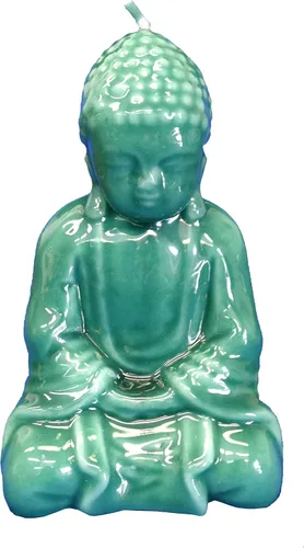 Miniatura 7 de Biedermann & Sons Stone Buddha - Portavelas de té de 6 pulgadas de ancho x 8 pulgadas de alto, estatua de meditación zen, gris claro con detalles