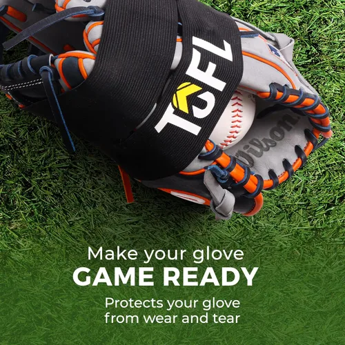 Miniatura 7 de TOFL Banda de guante de béisbol para moldear guantes Correa elástica con cierre ajustable para formar y almacenar bolsillos Accesorio de cuidado