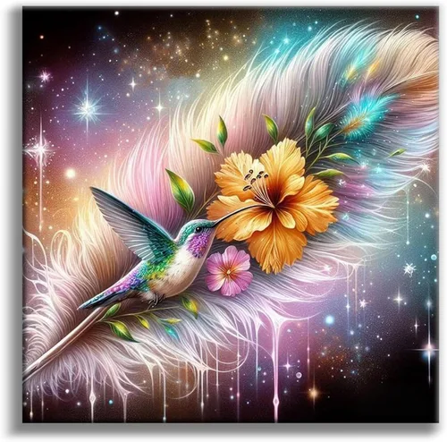 Miniatura 19 de Kits de pintura de diamantes de cielo estrellado Offito para adultos, kits de pintura de diamantes 5D Aurora Lake para principiantes, fantásticos