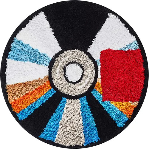 Alfombra de CD - Alfombra de baño con mechones de 24 pulgadas Hypebeast antideslizante, alfombras de discos geniales y alfombra estética para