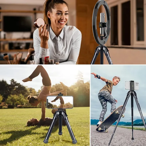 Miniatura 6 de Smatree Trípode extensible, altura ajustable, trípode de viaje de escritorio para Gopro/Osmo Mobile/Gimbal Handle Grip Stabilizer/Smooth 4/Crane