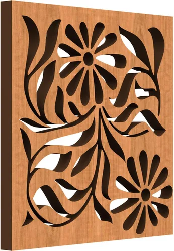 Miniatura 33 de Barryton - Paneles decorativos de madera con calado, extra pequeños, 7 3/8 pulgadas de ancho x 7 3/8 pulgadas de alto x 1/4 pulgadas de alto, roble