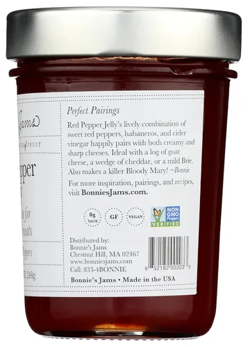 Miniatura 7 de BONNIES JAMS Jalea de pimiento rojo, 8.75 onzas