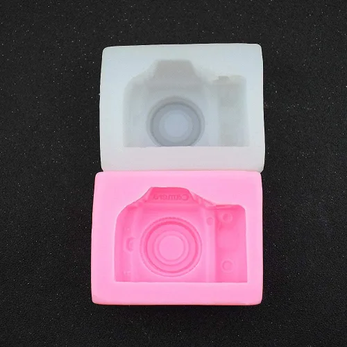 Miniatura 4 de 3D Cámara Silicona Chocolate Caramelo Molde Cake Decorar Herramientas DIY Mini Jabón Molde