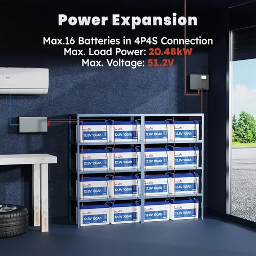 Miniatura 6 de Timeusb Batería LiFePO4 de 12 V 100 Ah, batería de litio Group31 integrada 100 A BMS, 15000+ baterías de fosfato de hierro y litio de ciclos