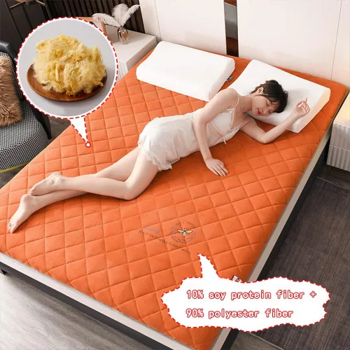 Miniatura 6 de KKCD Colchón enrollable para invitados, colchón de futón antideslizante japonés, tapete plegable para dormir, tapete de suelo de tatami, colchón