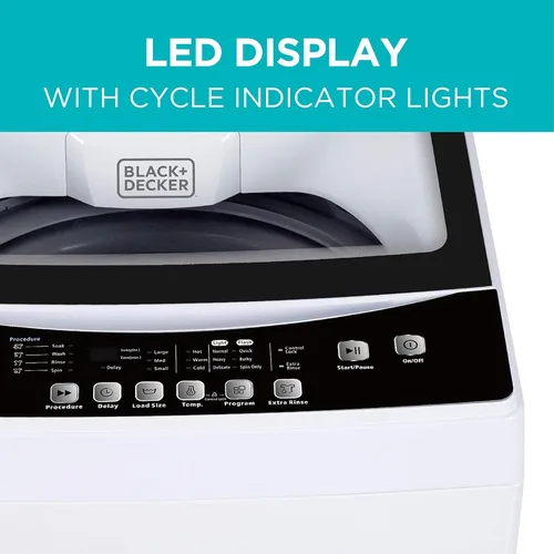 Miniatura 6 de COMFEE' Paquete de mini lavavajillas con BLACK+DECKER 2.0 pies cúbicos Lavadora portátil para apartamentos, casas rodantes y casas pequeñas