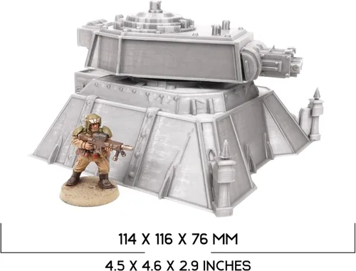 Miniatura 5 de Gun Emplacement - Tabletop Terrain by War Scenery para juegos de guerra y juegos de rol en miniatura de 1.102 in 1.260 in