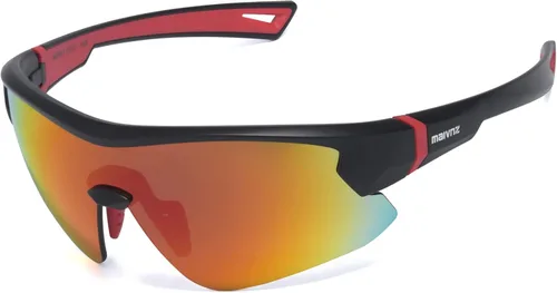 Miniatura 9 de maivnz Gafas de sol de béisbol juveniles para niños, UV400 para niñas, gafas de sol de sóftbol para niñas, niños de 6 a 8 a 12 a 14 años, gafas