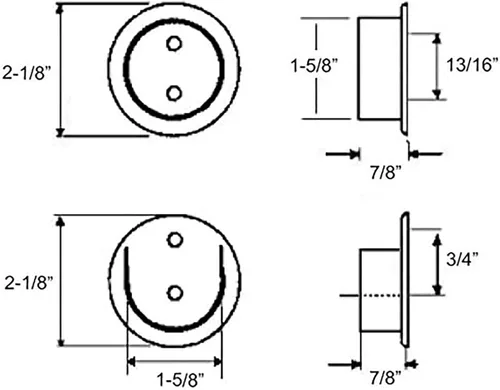 Miniatura 3 de Nuk3y - Juego de llaves de poste de acero de metal resistente de 1-1/2 pulgadas (negro mate)