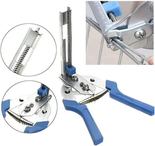 Miniatura 3 de Alicates de anillo de uñas tipo M, juego de alicates de anillo de acero inoxidable con 1200 piezas de clavos de acero galvanizado, kit de alicates