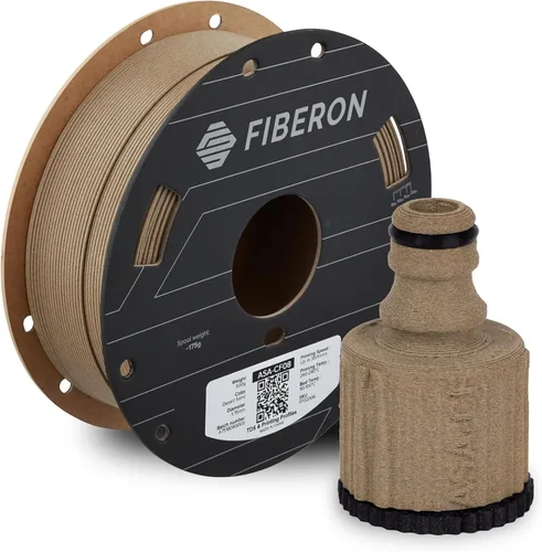 Miniatura 35 de Polymaker Fiberon PA612-ESD - Filamento para impresora 3D de 1.75 mm/17.6 oz, de nailon de fibra de carbono ESD-safe, resistente al calor a 302 °F