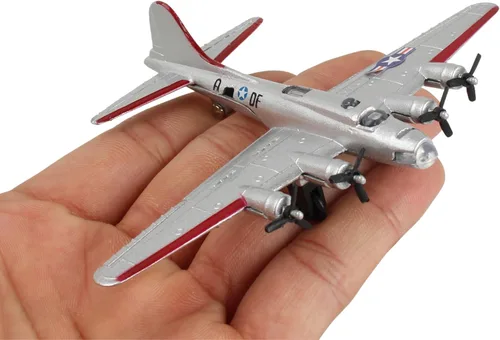 Miniatura 4 de Daron Worldwide Trading Runway24 B-17 Vehículo, color plateado