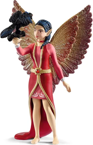 Schleich bayala Película, princesa de hadas y el unicornio juguetes de personaje, Fairy Nuray con Raven Munyn, a partir de 5 años