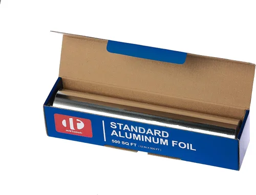 Miniatura 2 de Papel de aluminio estándar para parrilla, 12 pulgadas x 500 pies cuadrados para parrilla, barbacoa, cocina, conservación y almacenamiento