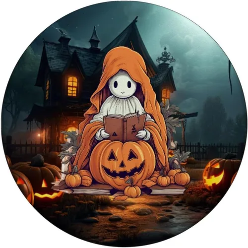 Miniatura 3 de Libros de lectura de fantasmas, bibliotecario embrujado de casa, PopSockets PopSockets intercambiables PopGrip